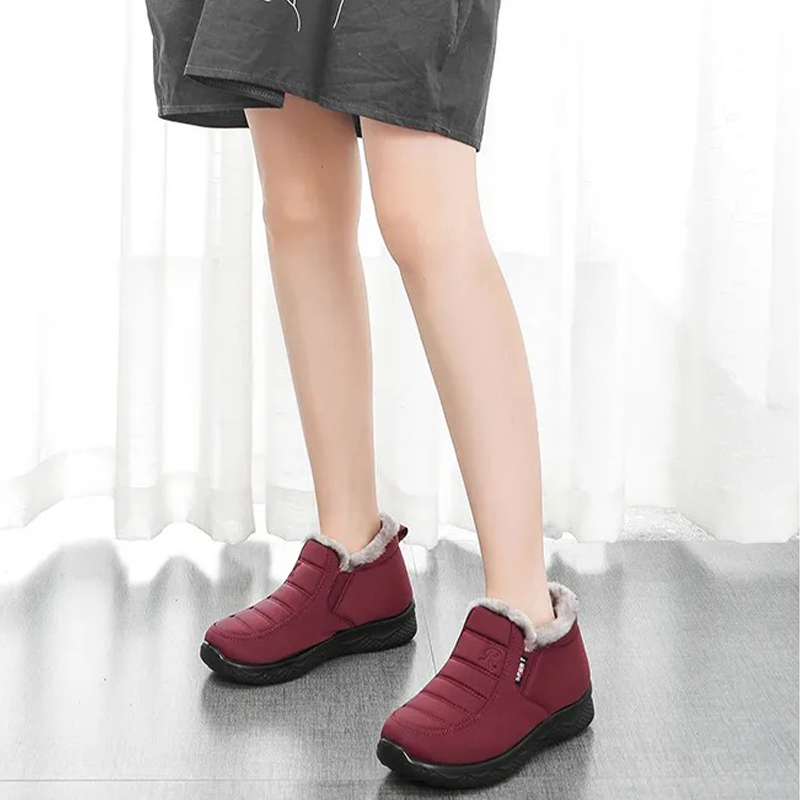 2023 New Women Winter Non-slip Waterproof Snow Plush Ankle Boots