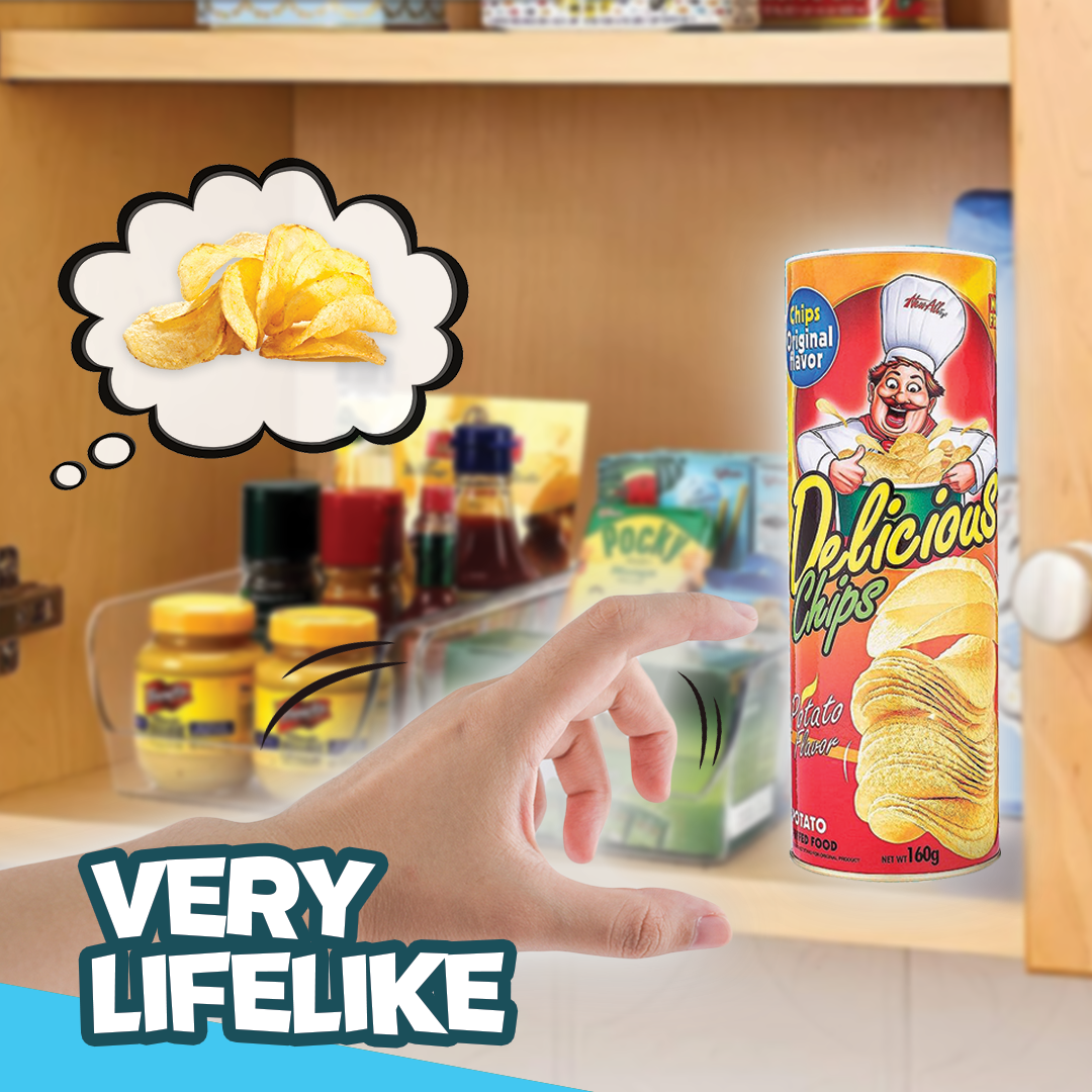 Quality Magic Potato Chip Can Prank Snake Toy & Spider in Wooden Handmade Box April Fool Halloween Party Gift for Adult & Kids