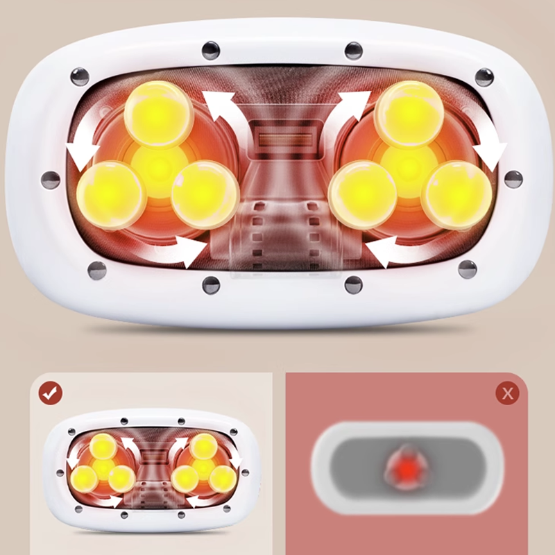 Portable Cordless Massager for Belly, Back and Neck