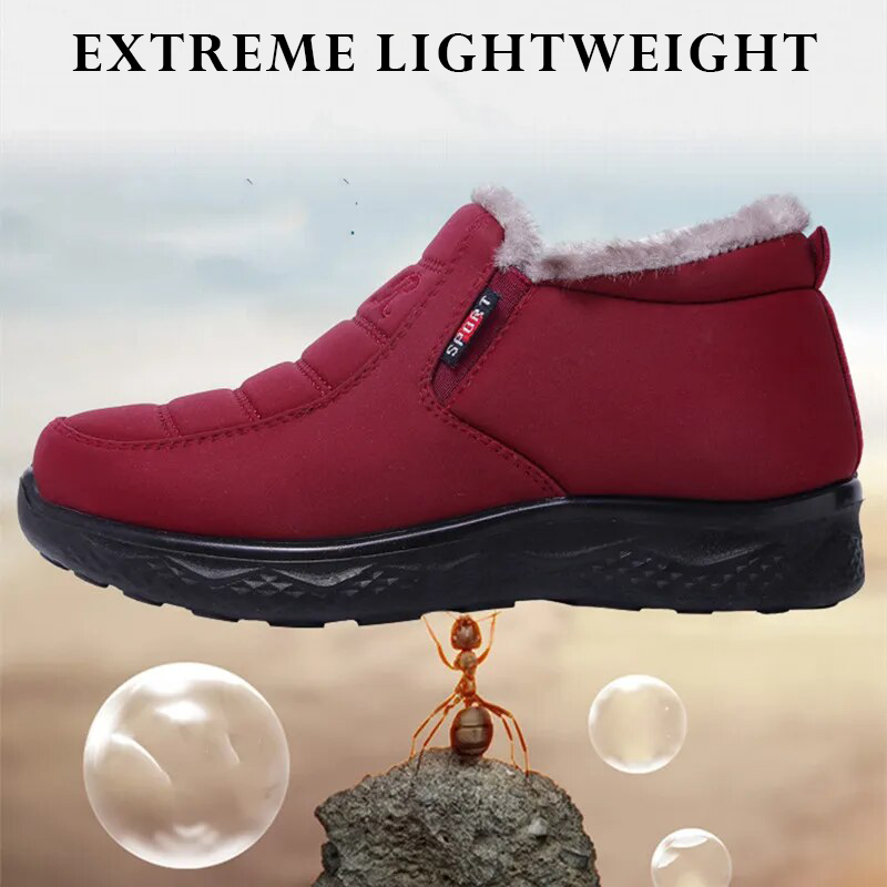 2023 New Women Winter Non-slip Waterproof Snow Plush Ankle Boots