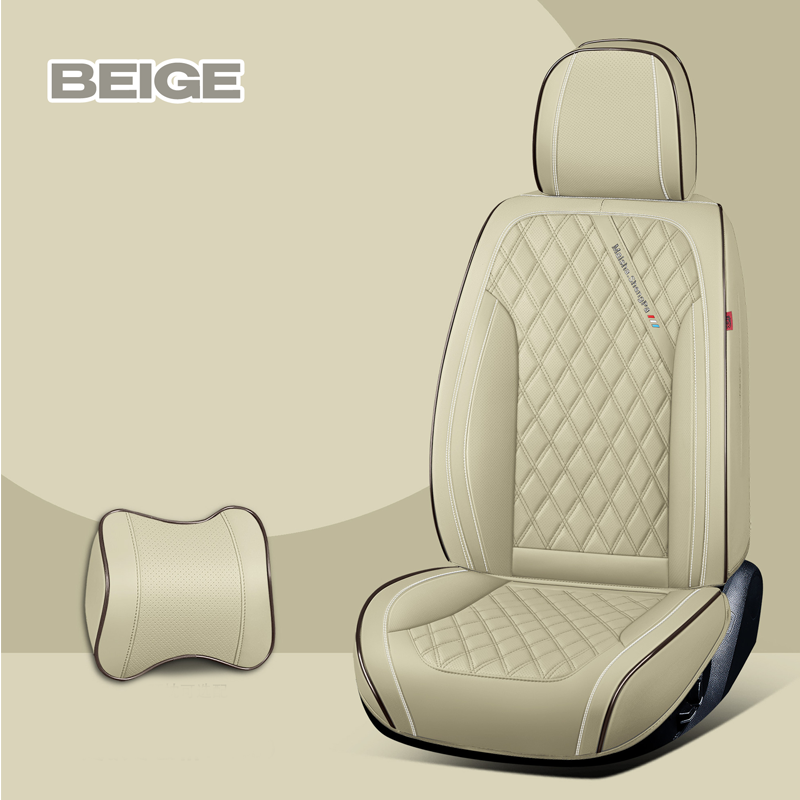 Mark 2023 Water-Proof Leather Car Seat Cover for Cars, SUV