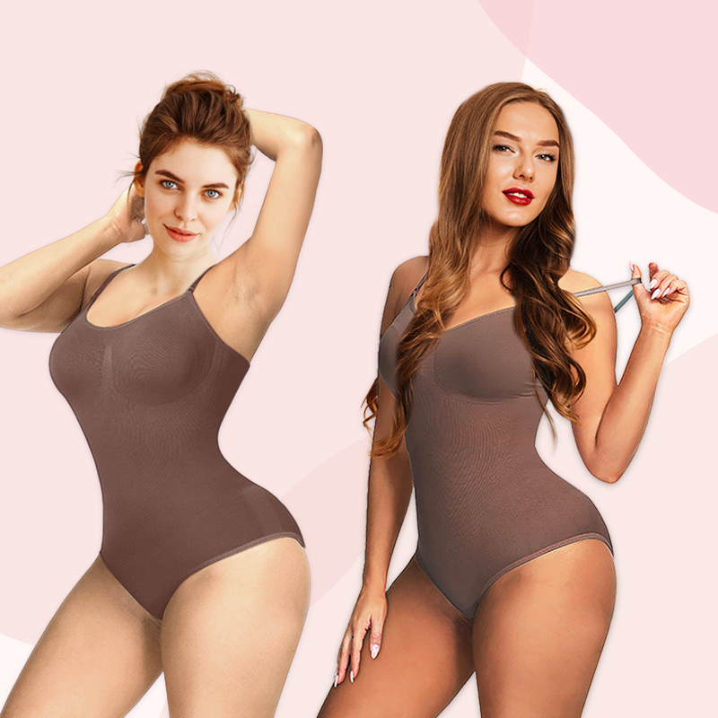 Olivia Tummy Control Seamless Sculpting Snatched Bodysuit Thong Shapewear for Women