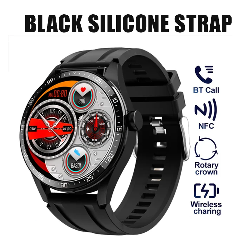 Unisex 2-in 1 Build-in Wireless Fitness Sports Smart Watch with Earbuds