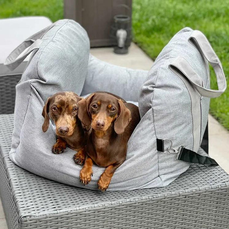 Premium & Safe, Fully Detachable and Washable Travel Car Seat Cover for Small, Medium, Large Pets