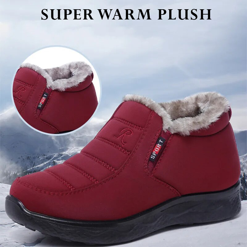 2023 New Women Winter Non-slip Waterproof Snow Plush Ankle Boots