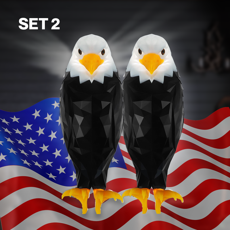 3D Spread Wings Bald Eagle Wall Lights - Artistic Wall Lights for Home Decor