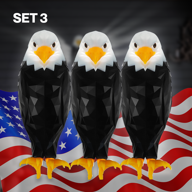 3D Spread Wings Bald Eagle Wall Lights - Artistic Wall Lights for Home Decor