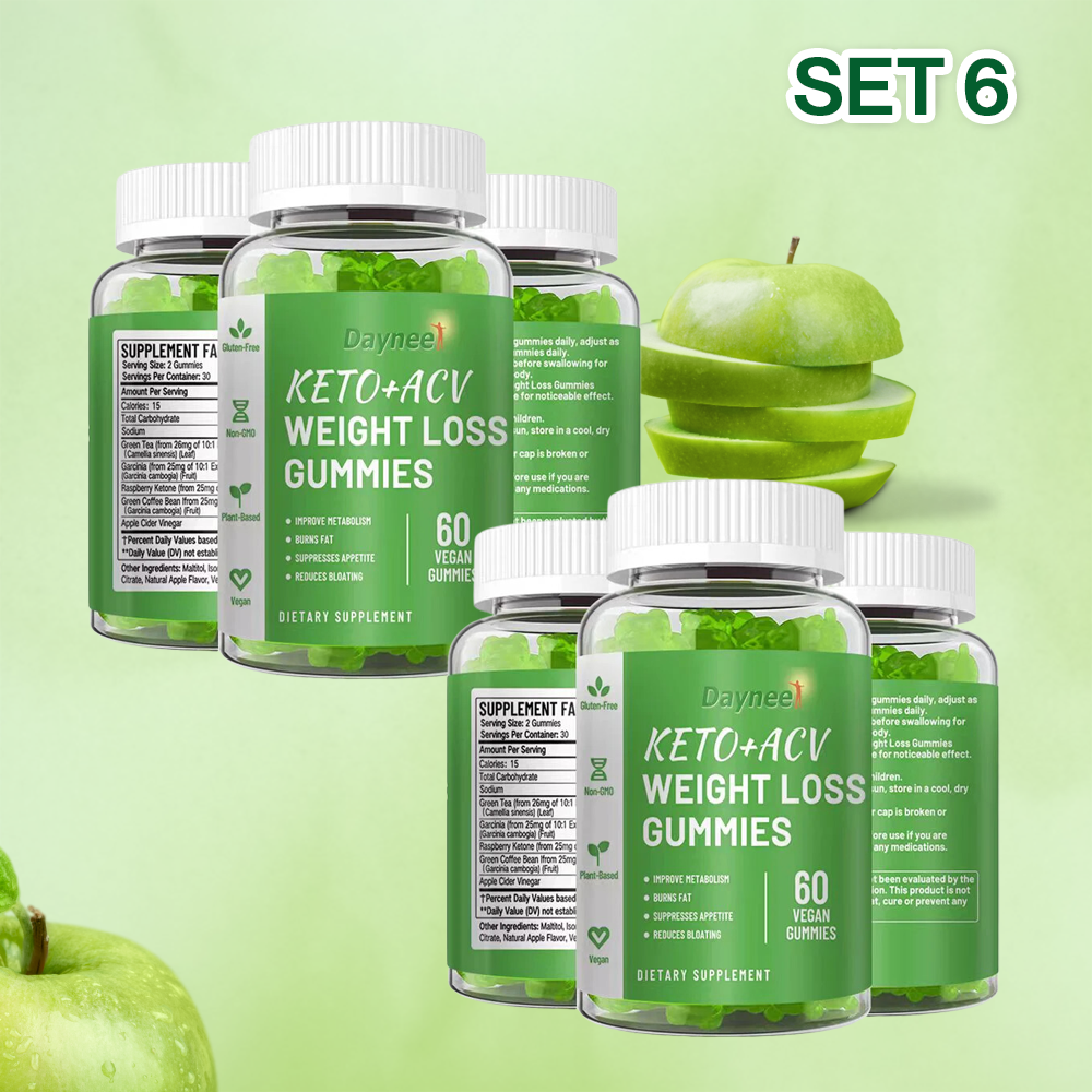 60 Vegan Weight Management & Overall Health Keto + ACV Gummies for Men & Women