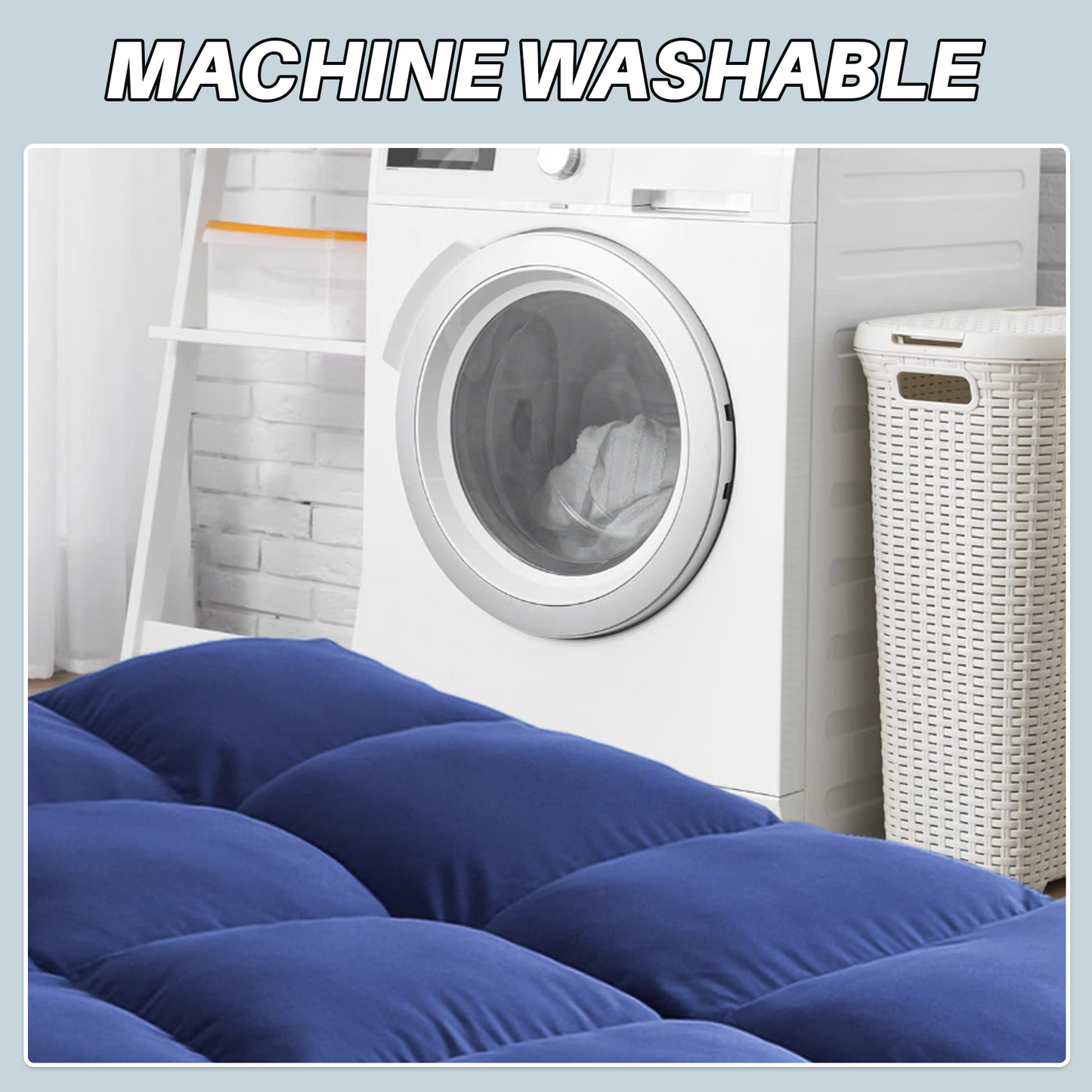 SleepMax Extra Thick Mattress Topper | Extra Thick, Cooling, Pressure Distribution & Skin-Friendly