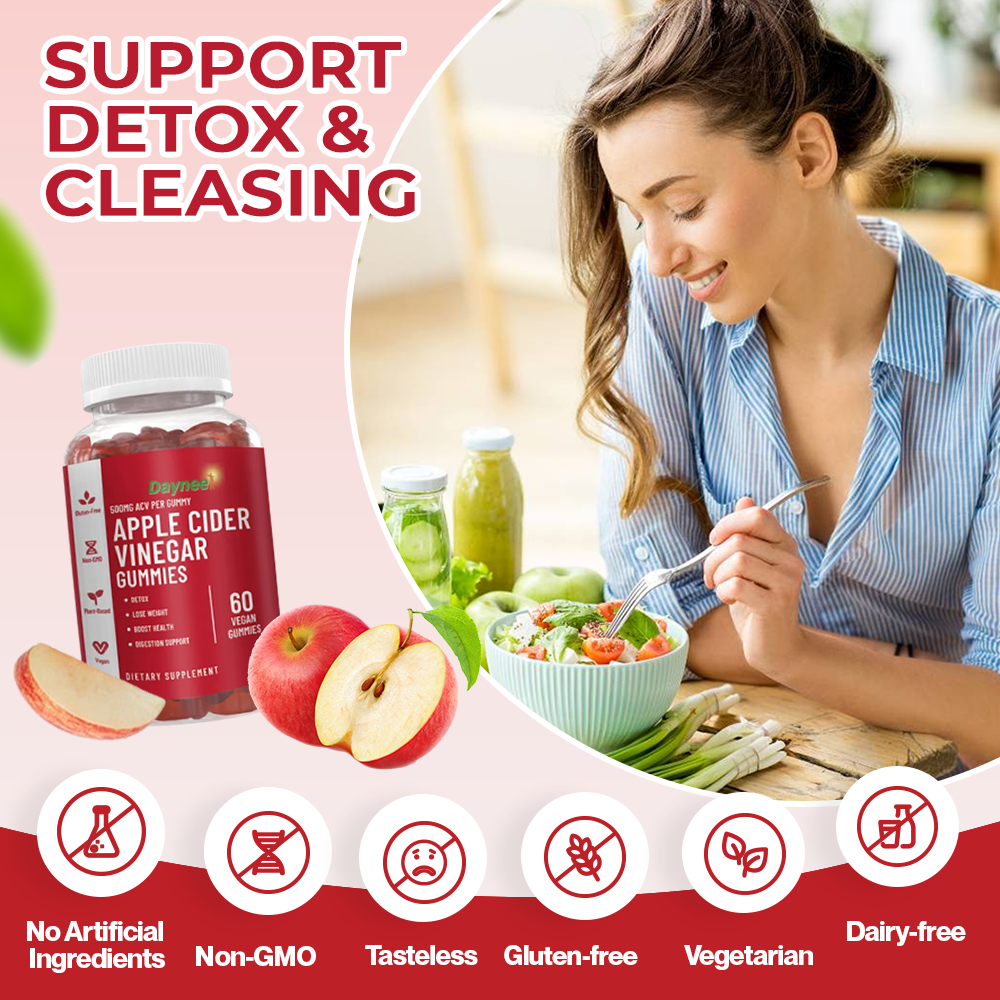 Daynee Apple Cinder Vinegar Gummies | Dietary Supplement for Energy and Health Support