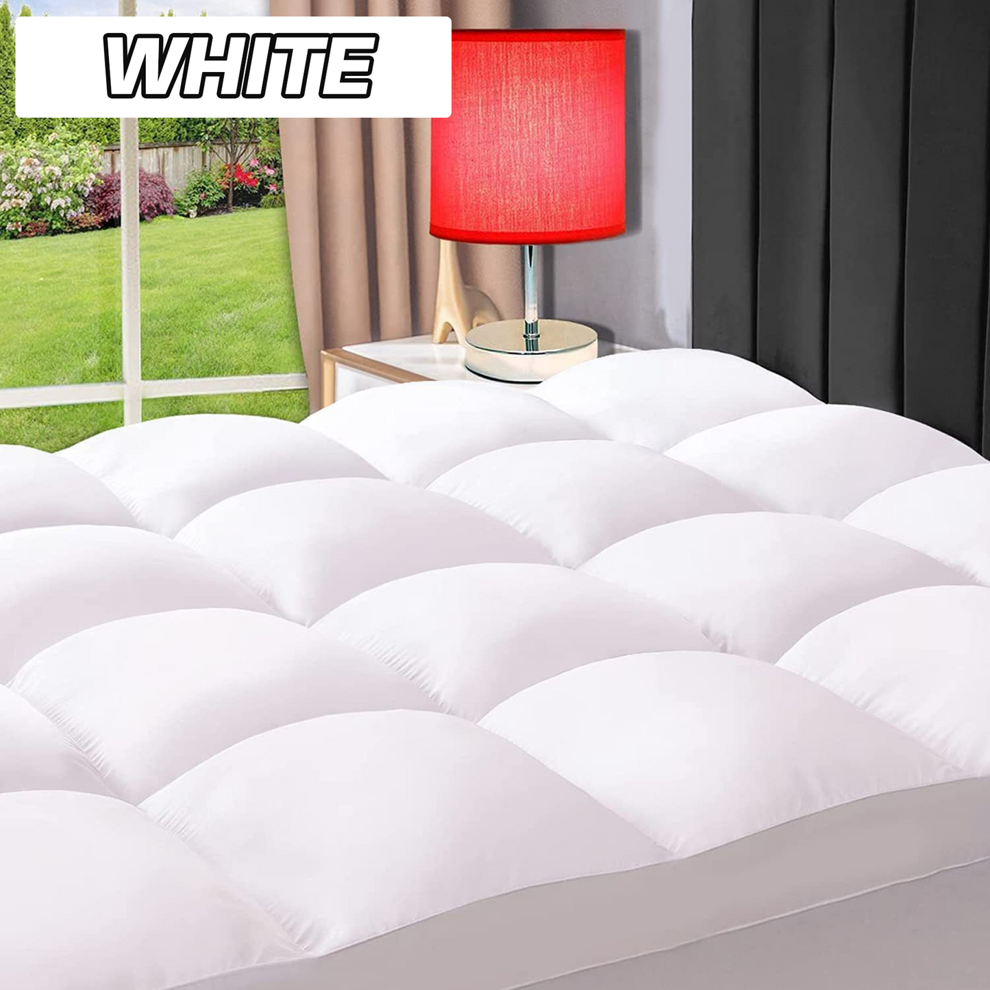 SleepMax Extra Thick Mattress Topper | Extra Thick, Cooling, Pressure Distribution & Skin-Friendly