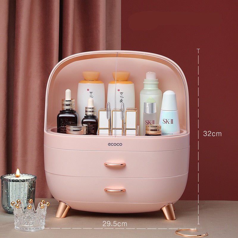 Glowires™ Transparent Cosmetic Storage Box Makeup Drawer Organizer Jewelry