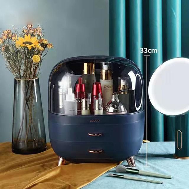 Glowires™ Transparent Cosmetic Storage Box Makeup Drawer Organizer Jewelry