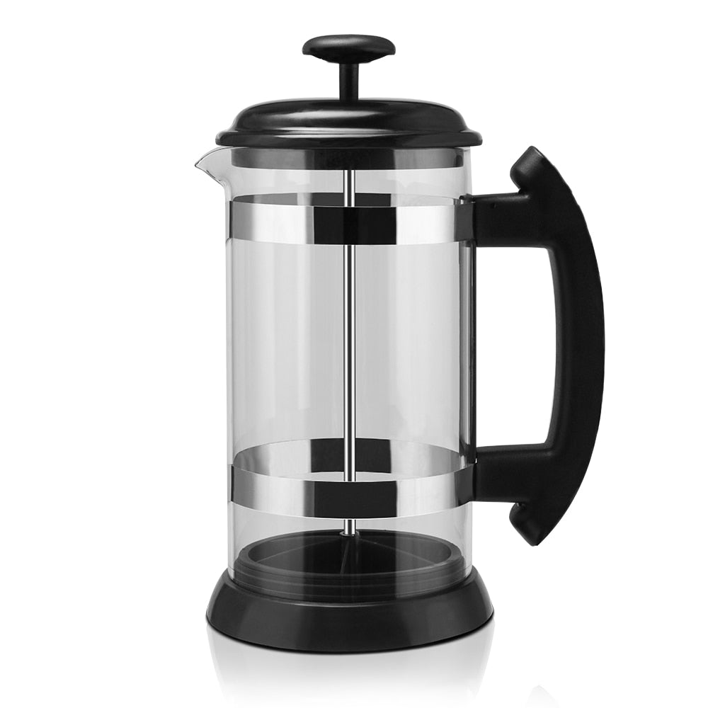 ICafilasPortable Manual French Presses Pot Coffee Maker Filter Pot Household Coffee Machine Coffee Pot Percolator Tool