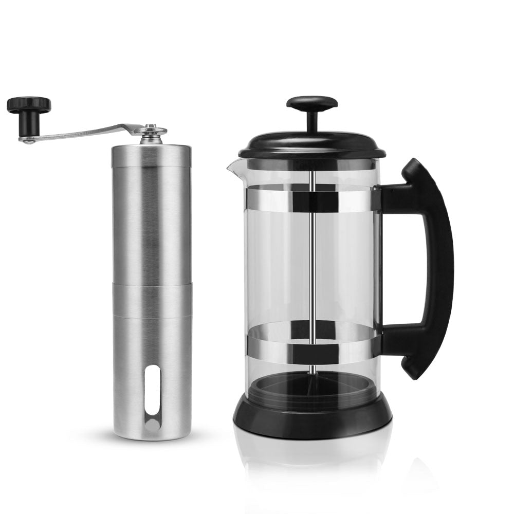 ICafilasPortable Manual French Presses Pot Coffee Maker Filter Pot Household Coffee Machine Coffee Pot Percolator Tool
