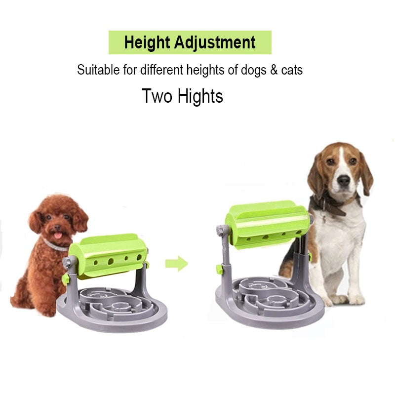 Interactive Pet Food Feeder Dog Cat Dispenser Slow Pet Foods Feeding Toys Anti Choke Dog Slow Feeder Bowl for Small Large Dogs