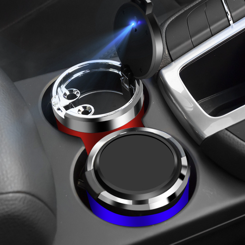Washable Car Ashtray With Metal Led Lights Handheld Cigarette Cigarettes Cigarettes
