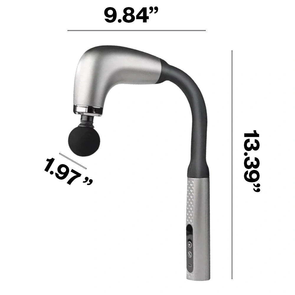 Massage Gun with Upgraded Extension Handle, Back Massager for Pain Relief Deep Tissue