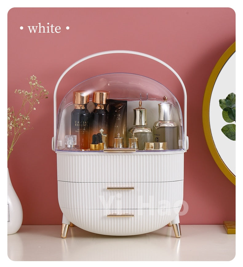 Glowires™ Transparent Cosmetic Storage Box Makeup Drawer Organizer Jewelry