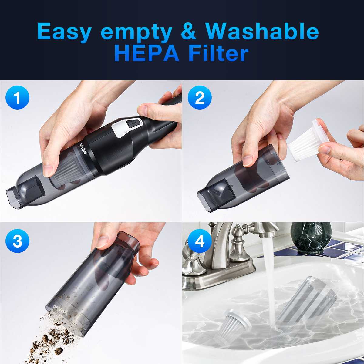 Smart Handheld Car Vacuum