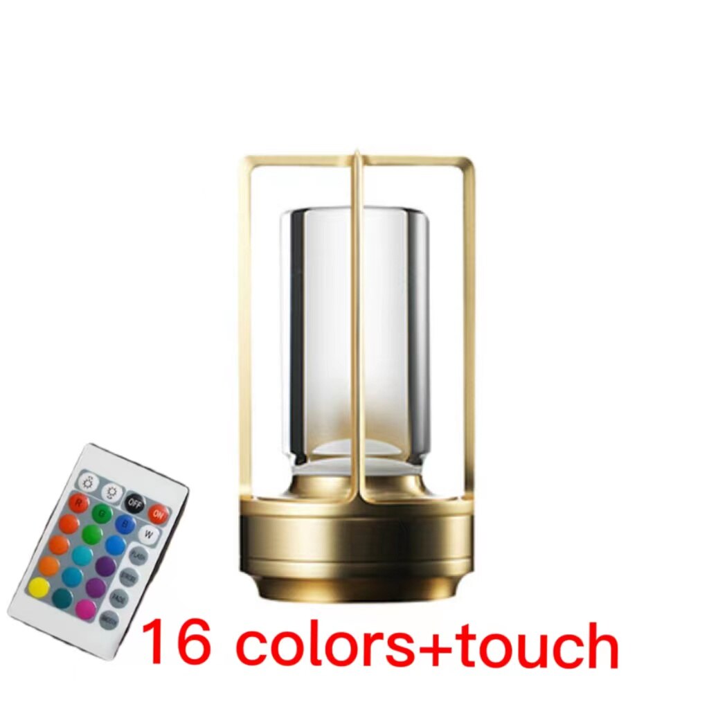 LED Crystal Metal Night Light