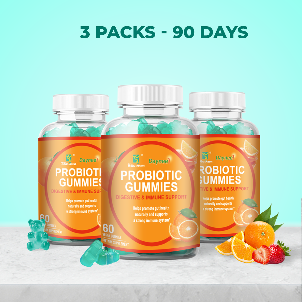 Daynee Probiotic Gummies | Dietary Supplement for Gut Health Digestion Immunity