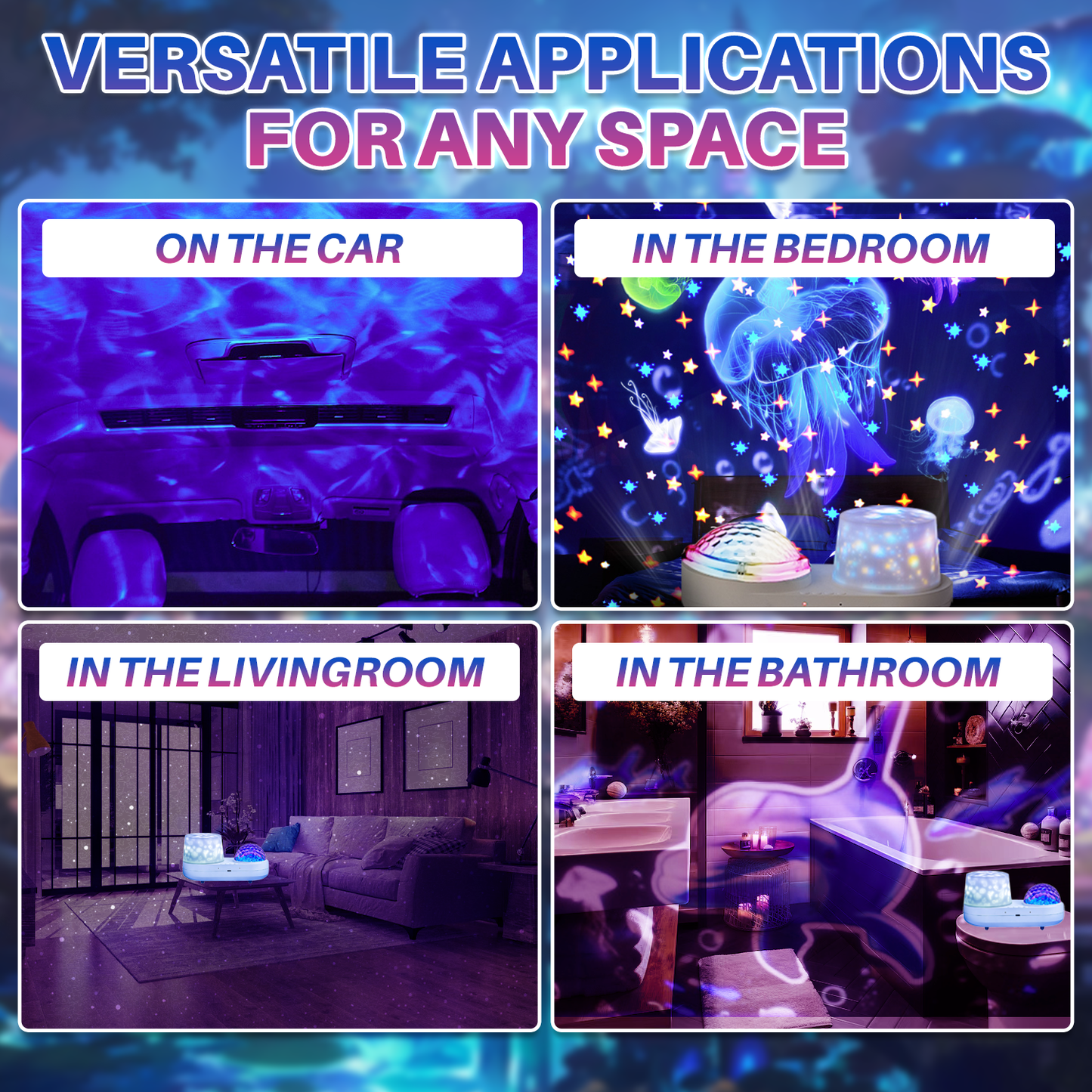 Double-Layer Ocean 3D Projection Lamp | Magical Ocean Light Effects