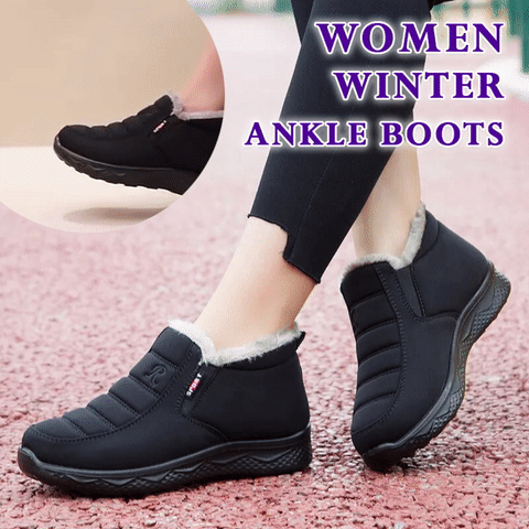 2023 New Women Winter Non-slip Waterproof Snow Plush Ankle Boots