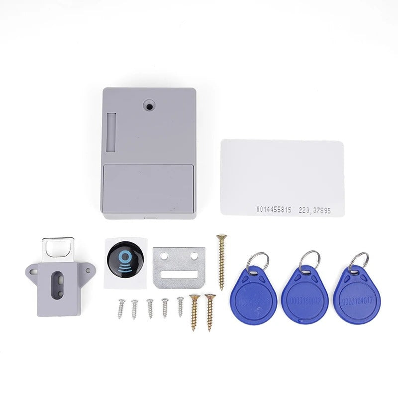 Electronic Cabinet Lock, Hidden DIY RFID Lock for Wooden Cabinet Drawer Locker Cupboard