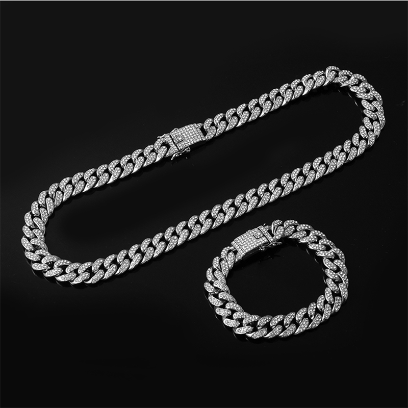 Diamond Cuban Link Iced Gold Plated Hip Hop Bracelet Men & Women Perfect Gift Box