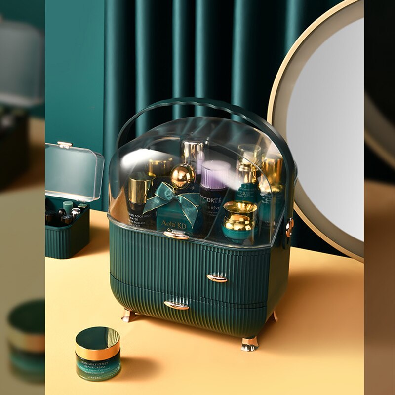 Transparent Cosmetic Storage Box Makeup Drawer Organizer