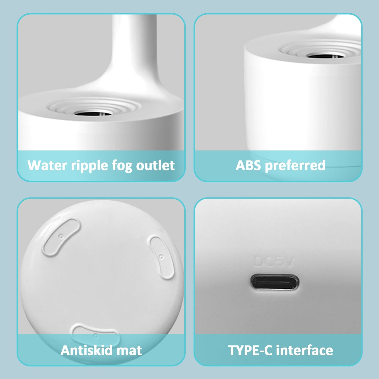 Anti-Gravity Water Droplets Air Humidifier Cool Mist Maker Fogger with LED Display
