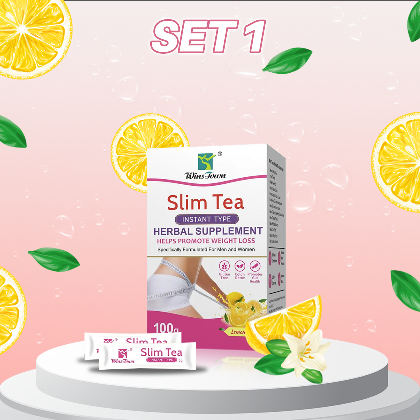 Lemon Slim Detox Tea | Natural Weight Control & Immunity Booster