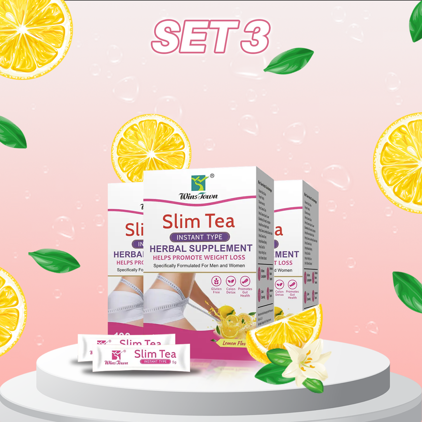 Lemon Slim Detox Tea | Natural Weight Control & Immunity Booster