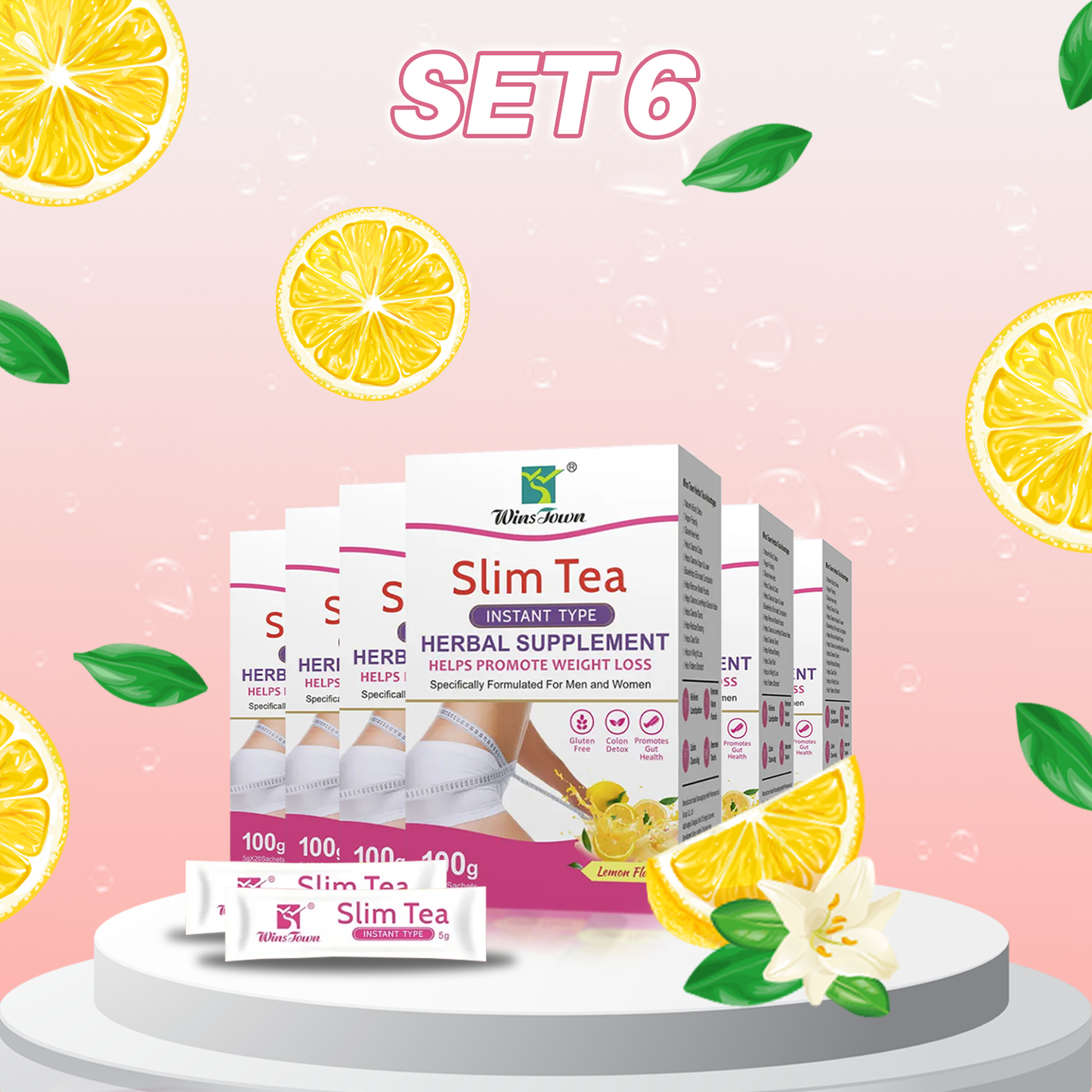 Lemon Slim Detox Tea | Natural Weight Control & Immunity Booster