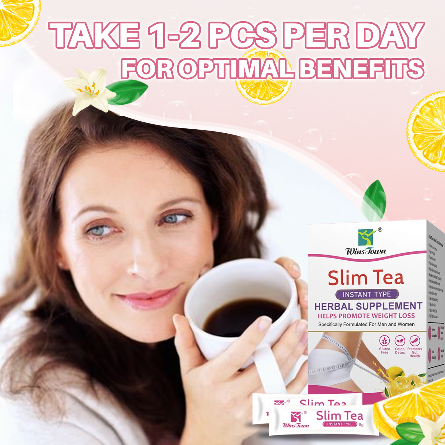 Lemon Slim Detox Tea | Natural Weight Control & Immunity Booster