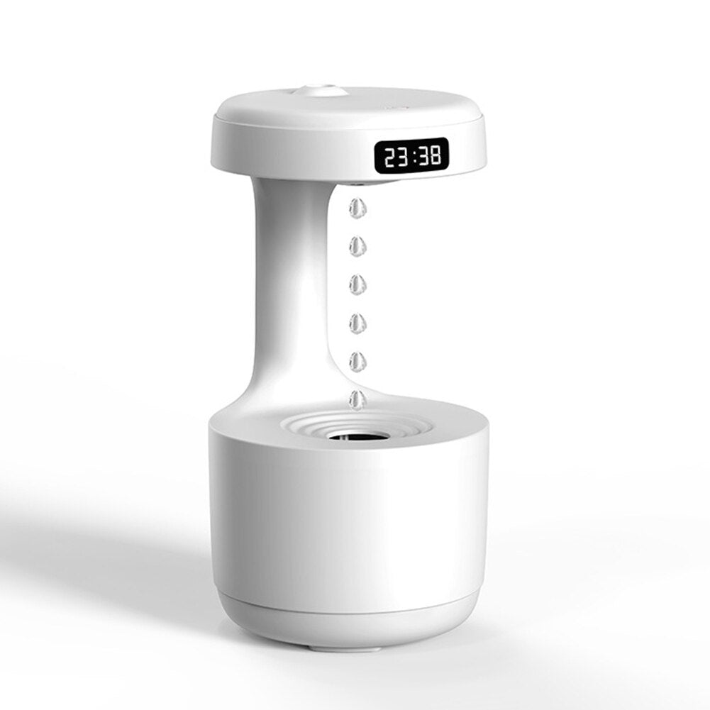 Anti-Gravity Water Droplets Air Humidifier Cool Mist Maker Fogger with LED Display