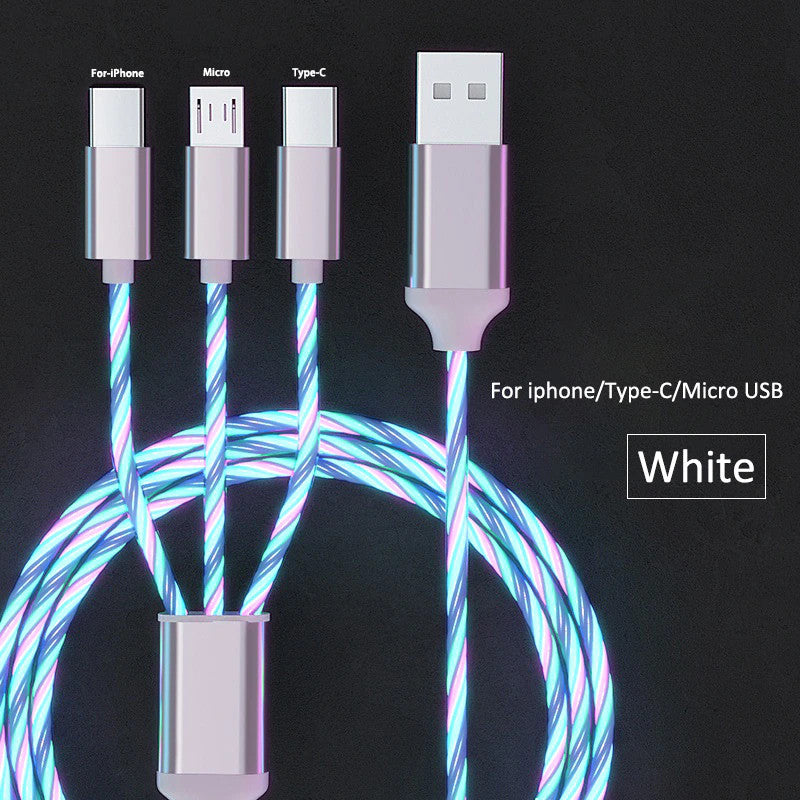 Glowires™ Glowing LED 3-in-1 Fast Charging Cable