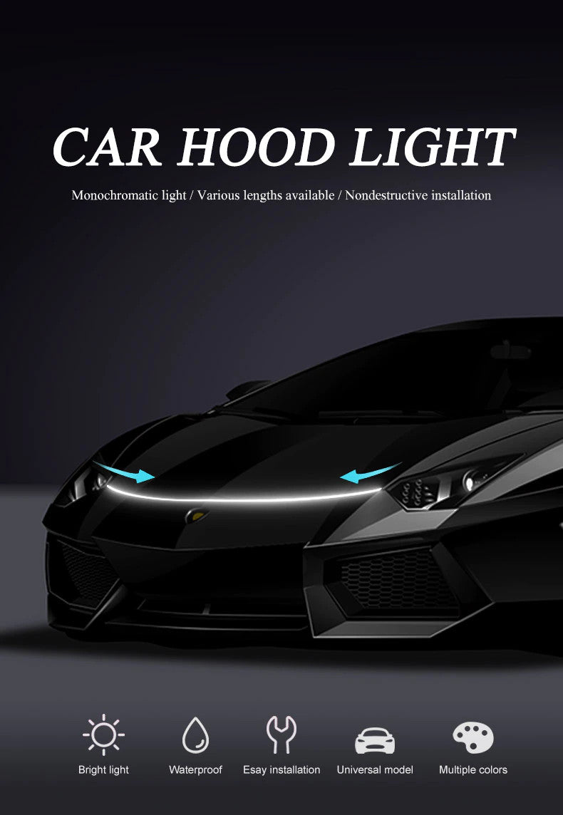 Glowires™ 12V Waterproof Car Hood LED Light Strip