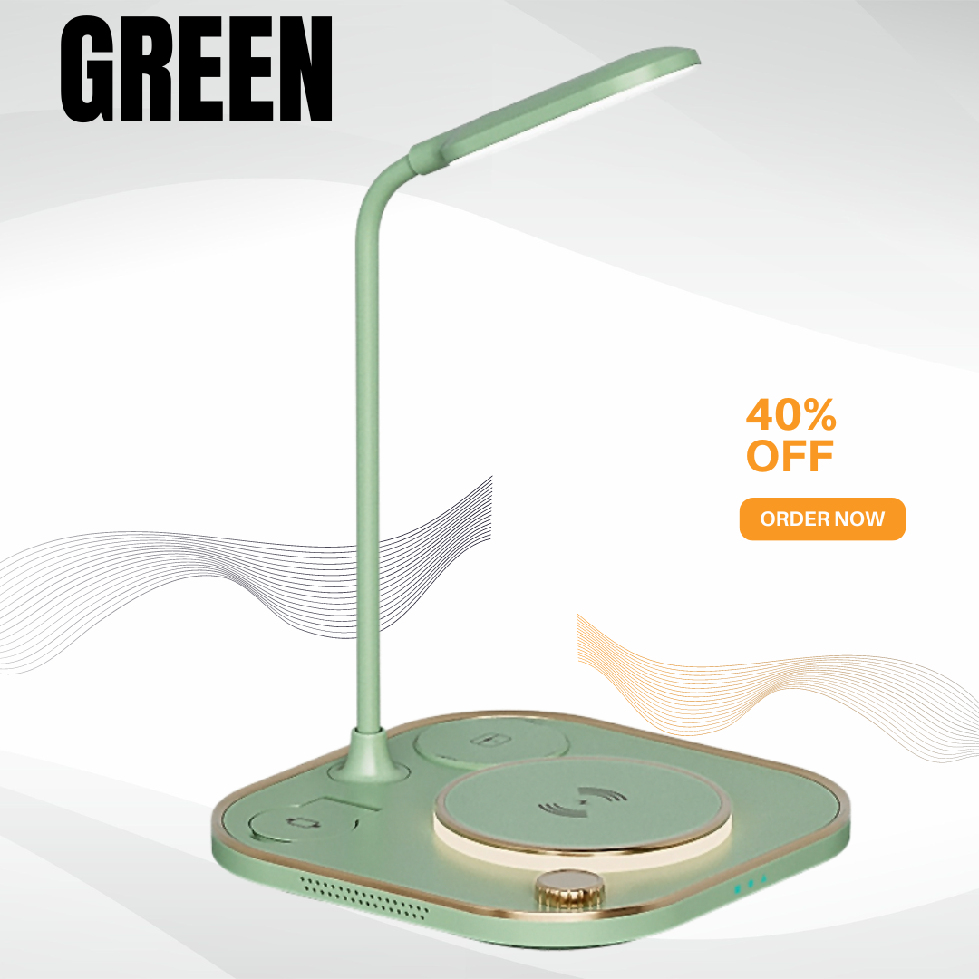 5 In 1 Wireless Charging Station Integrated With Lamp
