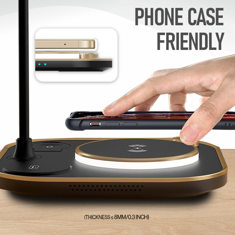 5 In 1 Wireless Charging Station Integrated With Lamp
