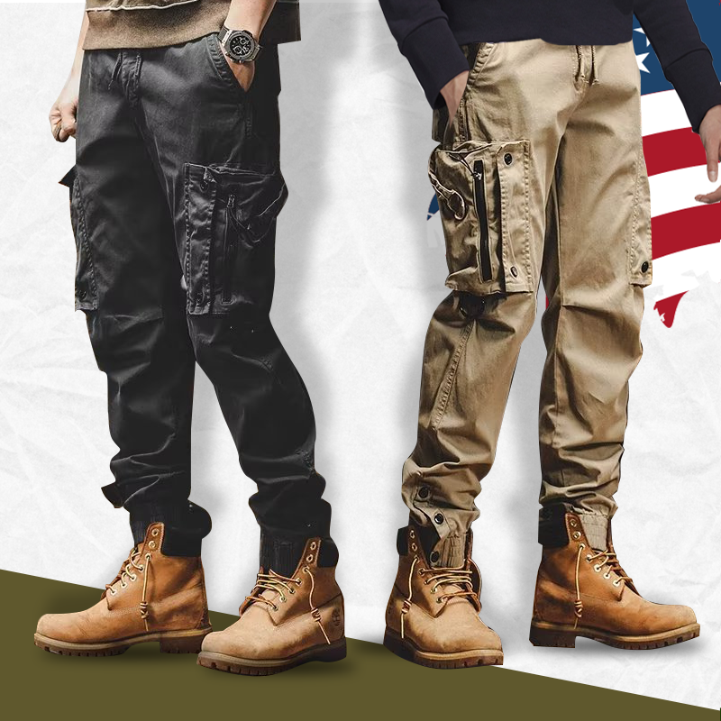 Hugo Flexible Comfortable Spacious Pocket Design Men Cargo Pants