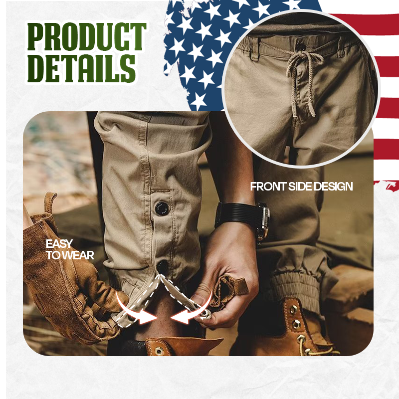 Hugo Flexible Comfortable Spacious Pocket Design Men Cargo Pants