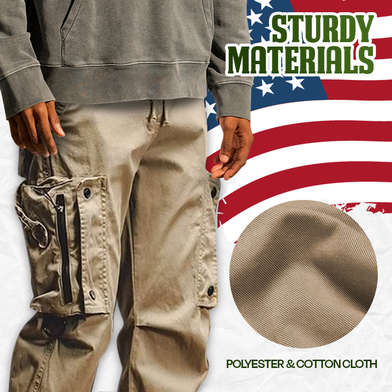 Hugo Flexible Comfortable Spacious Pocket Design Men Cargo Pants