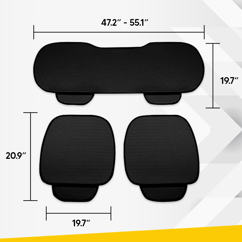 Keith Breathable & Anti-Slip Cotton Car Seat Covers