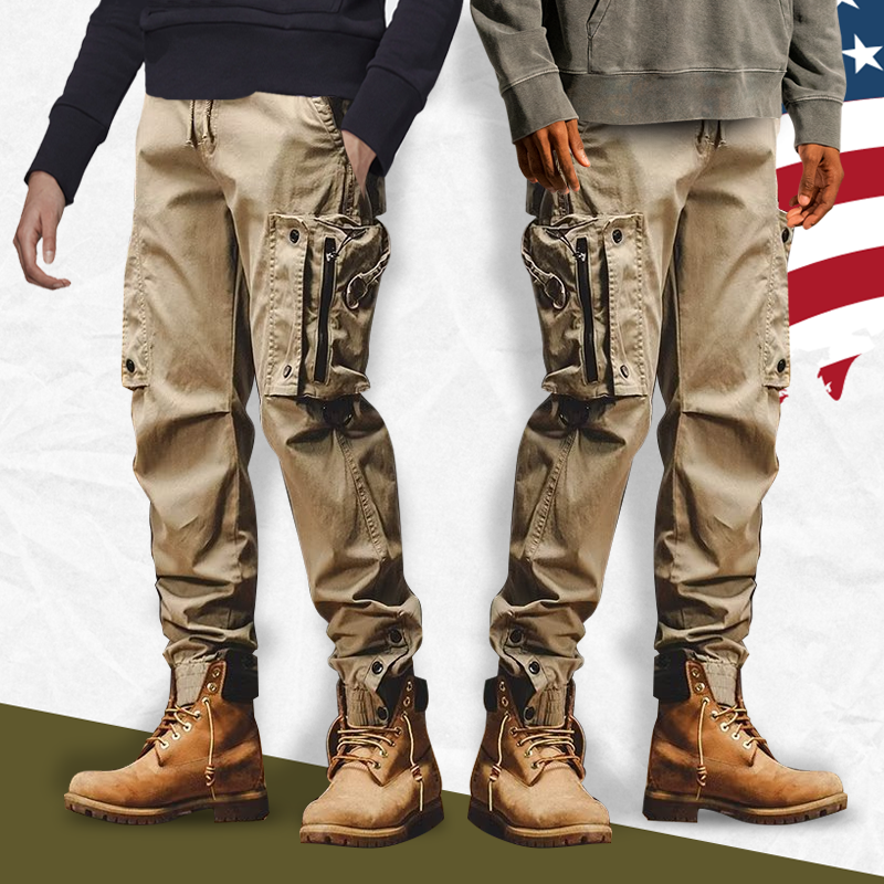 Hugo Flexible Comfortable Spacious Pocket Design Men Cargo Pants