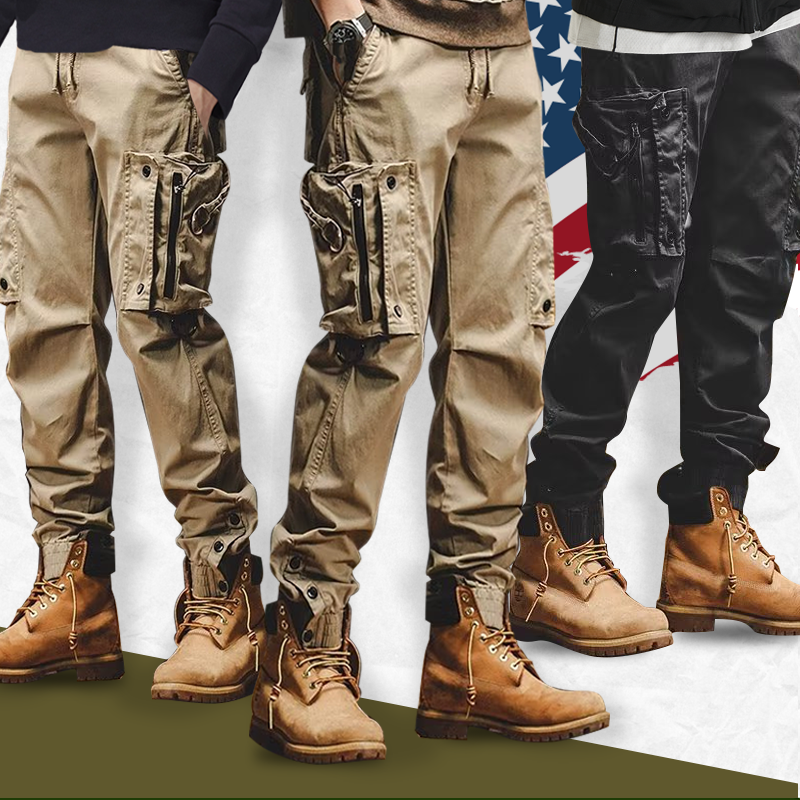 Hugo Flexible Comfortable Spacious Pocket Design Men Cargo Pants