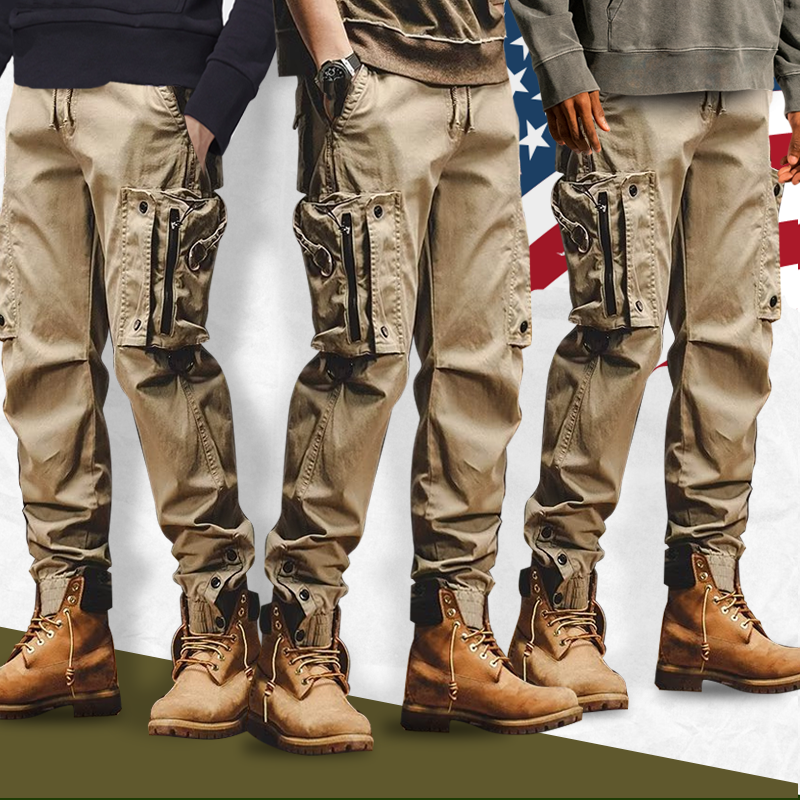 Hugo Flexible Comfortable Spacious Pocket Design Men Cargo Pants