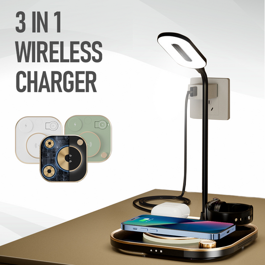 5 In 1 Wireless Charging Station Integrated With Lamp
