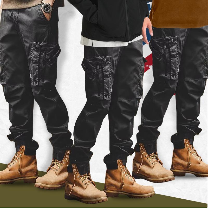 Hugo Flexible Comfortable Spacious Pocket Design Men Cargo Pants